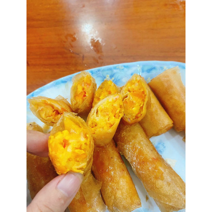 Chả giò trứng muối hoàng kim - Vĩ 10 cây (giao tphcm)