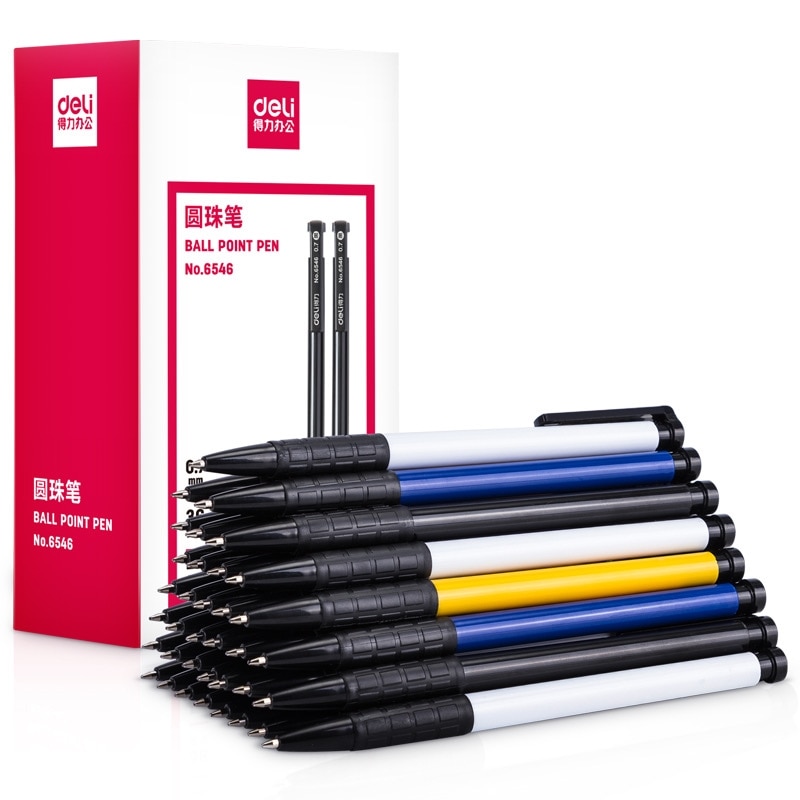 10Pcs/Set Press Ball Pen Roller Ball Pen 0.7Mm Ballpoint Pen For Students Stationery Office School Supplies e15-88