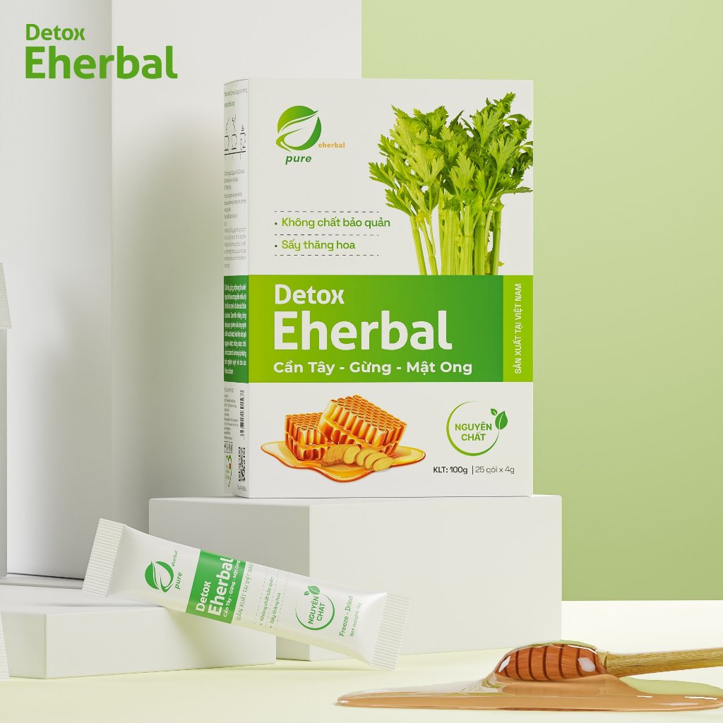 Detox Eherbal Cần tây - Gừng - Mật ong