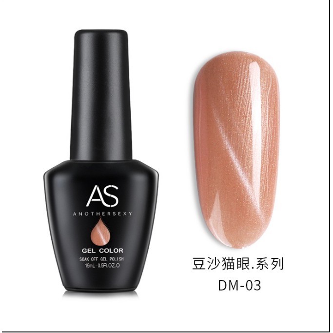 SƠN GEL AS MẮT MÈO MÃ DM chai đen 15ml
