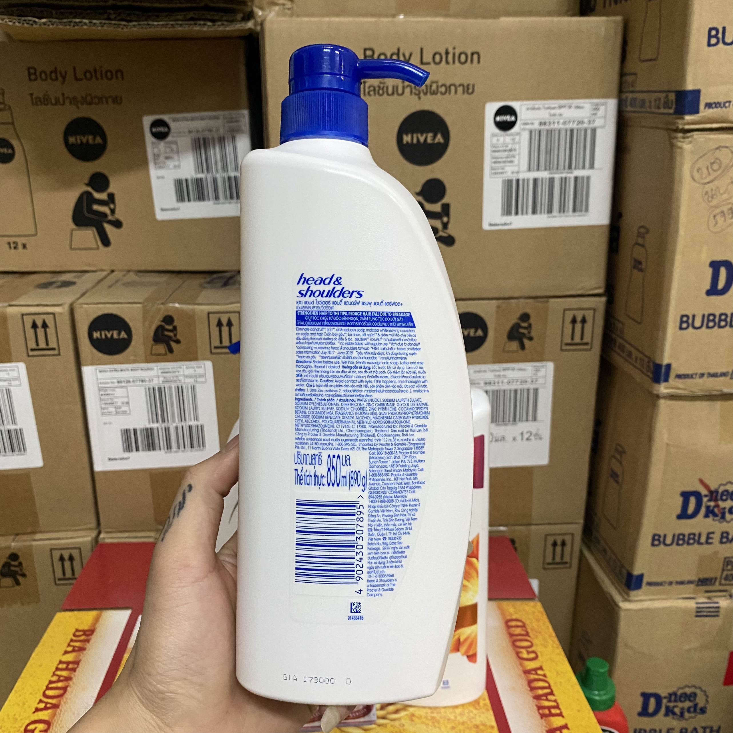 Dầu gội Head and Shoulder Ngăn Rụng Tóc Thái Lan 850ml