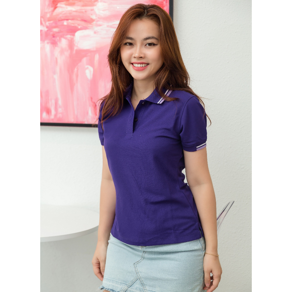 Áo Polo Nữ Poligan Nhập Khẩu thá¡ Lan (VIOLET/PURPLE)