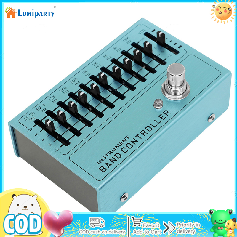 Controller Equalizer 10 Band Eq Pedal Independent Output Volume Adjustment Single-block Effect Pedal