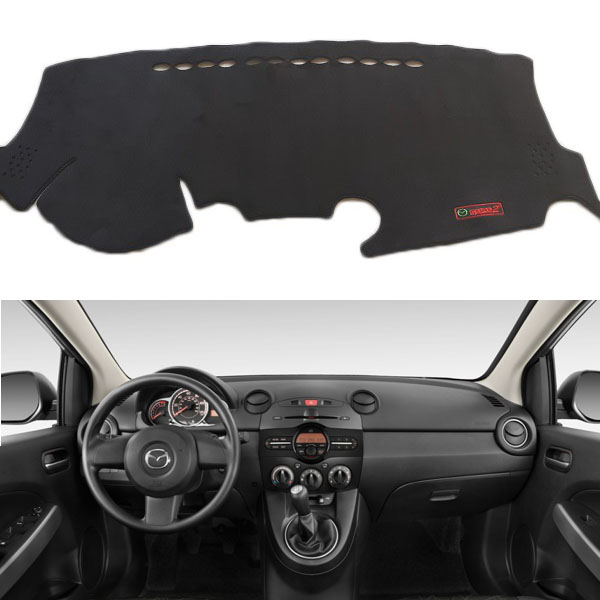 Thảm taplo mazda 2 đời 2014, 2013, 2012, 2011 chống trượt 3 lớp chất liệu nhung mịn loại 1 chống nóng cao cấp