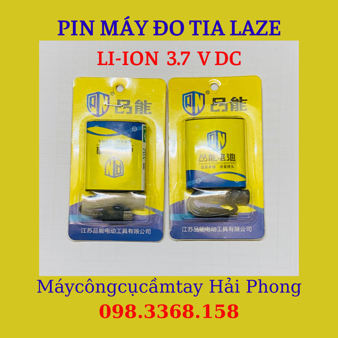 PIN LITHIUM 3,7V DC &  SẠC 4,2V AC/DC (  CỦA MÁY ĐO TRẮC ĐỊA / MÁY CÂN BẰNG ... LAZE )