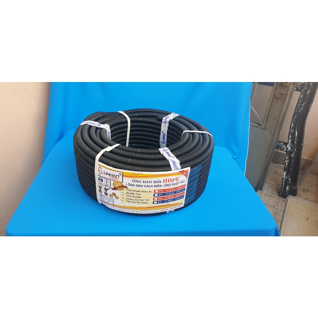 Ống Gen / Ruột gà màu đen phi 16,20,25,32
