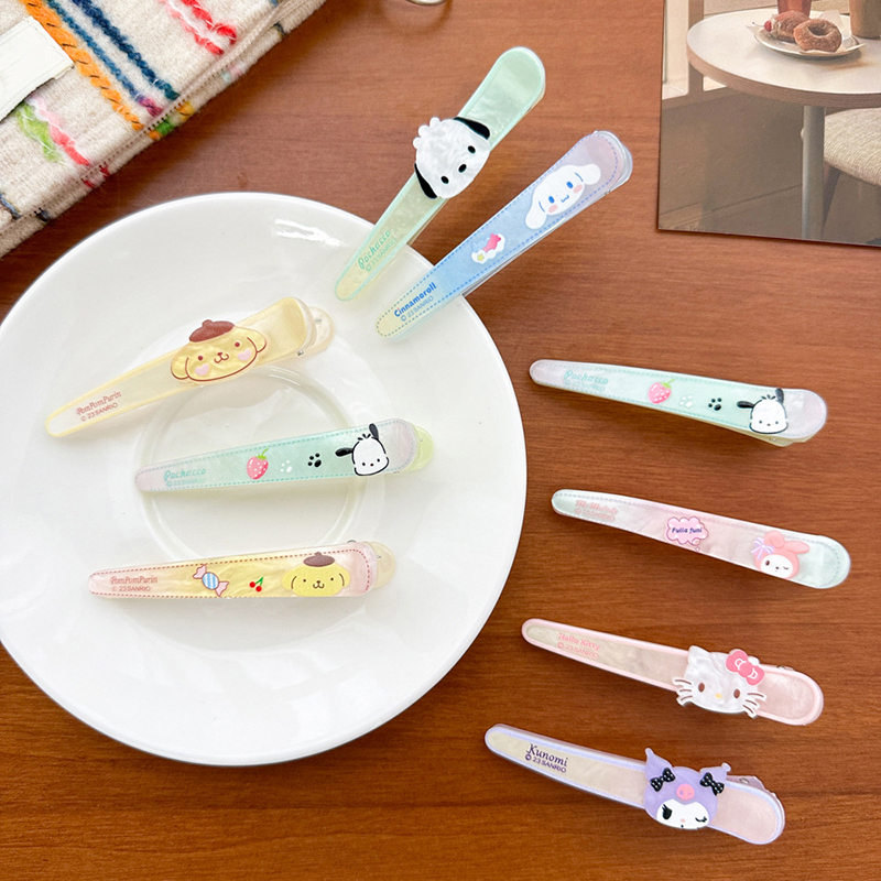 2PCS%20Sanrio%20Anime%20Kuromi%20Hair%20Clip%20My%20Melody%20Cute%20Cartoon%20Pochacco%20Pompompurin%20Fashion%20Cinnamoroll%20Kawaii%20Acrylic%20Duckbill%20Clips%20-%20Image%204