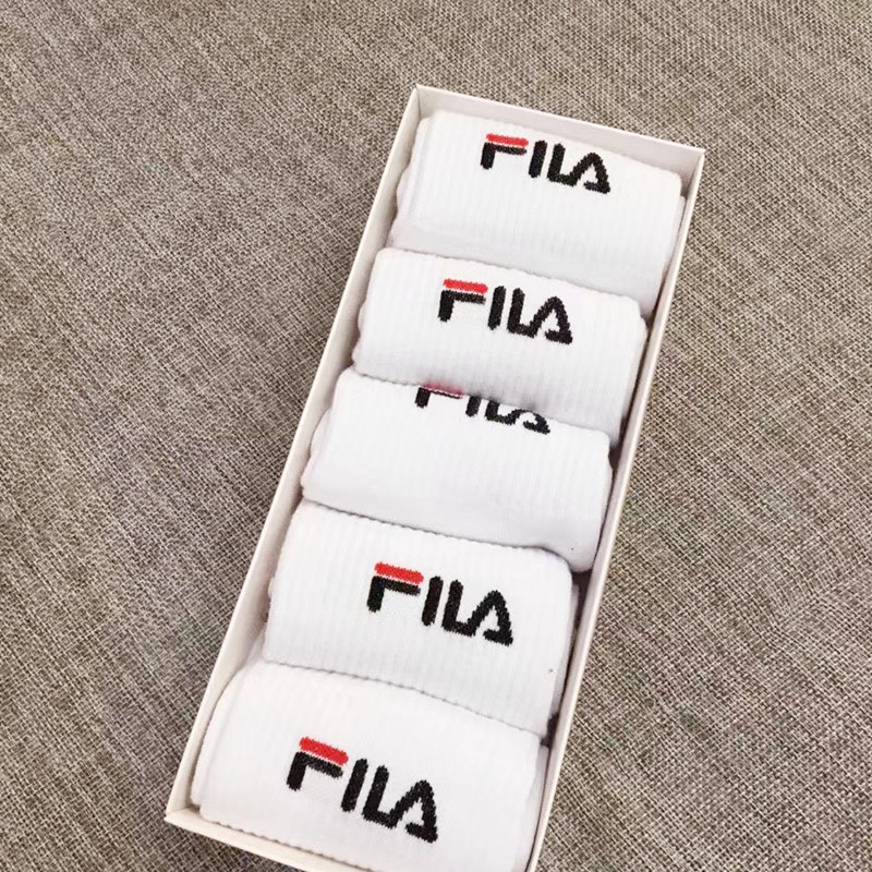 Fila set 5 đôi vớ cotton 100% dành cho cả nam và nữ s