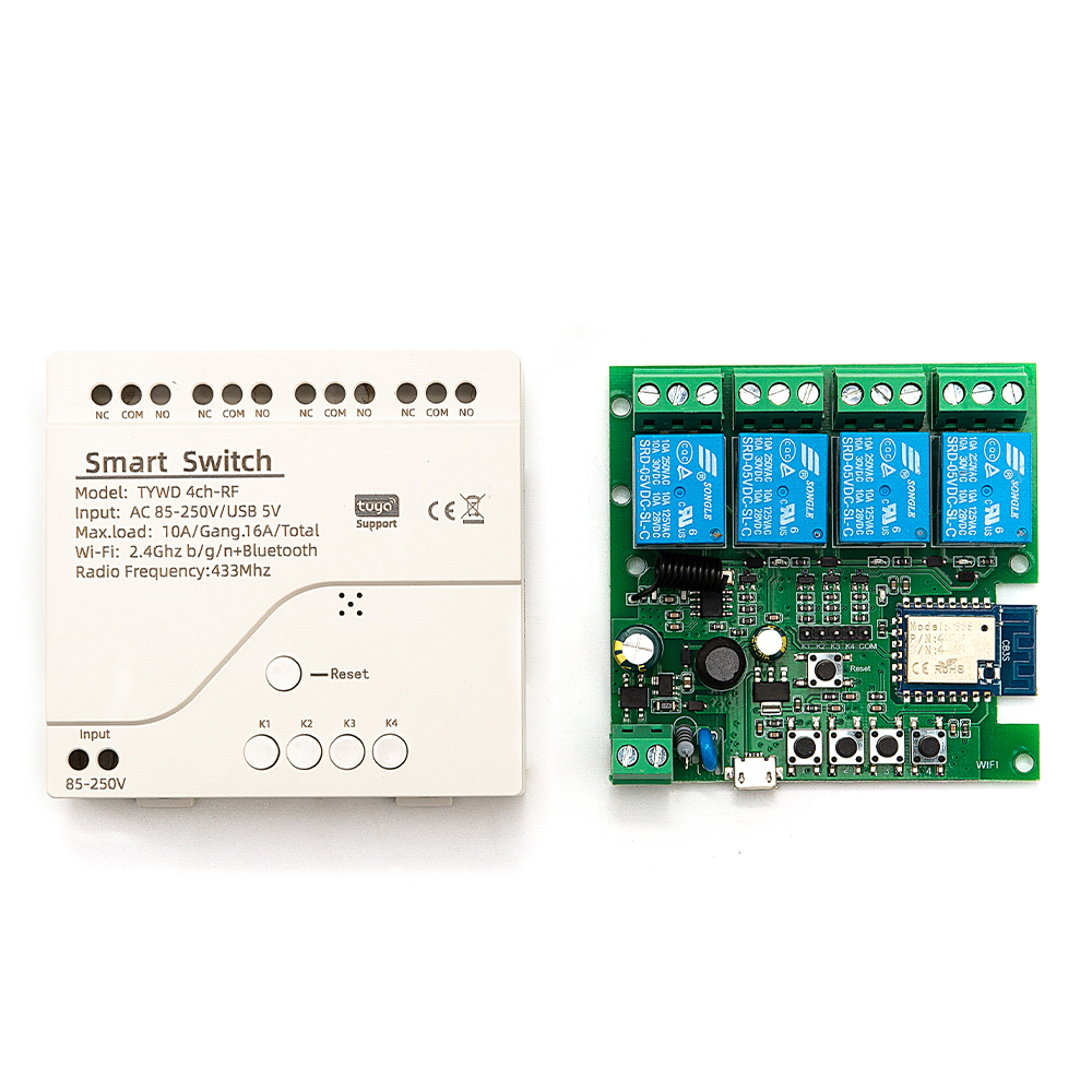 【Limited edition】 Tuya Smart Remote Control Switch Module 1/2/4CH 7-32V ...