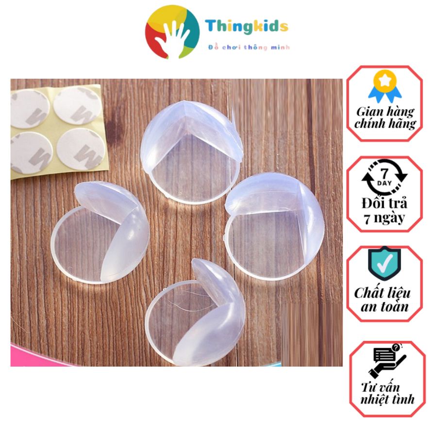 Combo 04 miếng bịt góc bàn silicol - Thingkids