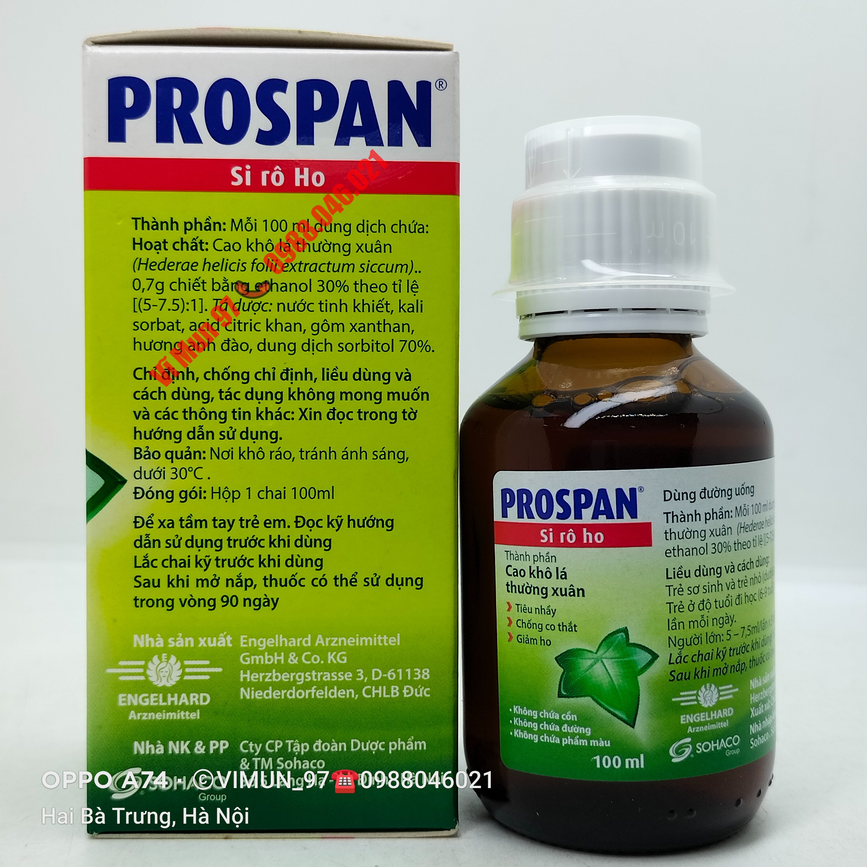 Siro - ho Đức 100ml siro-pro span-Đức 100ml