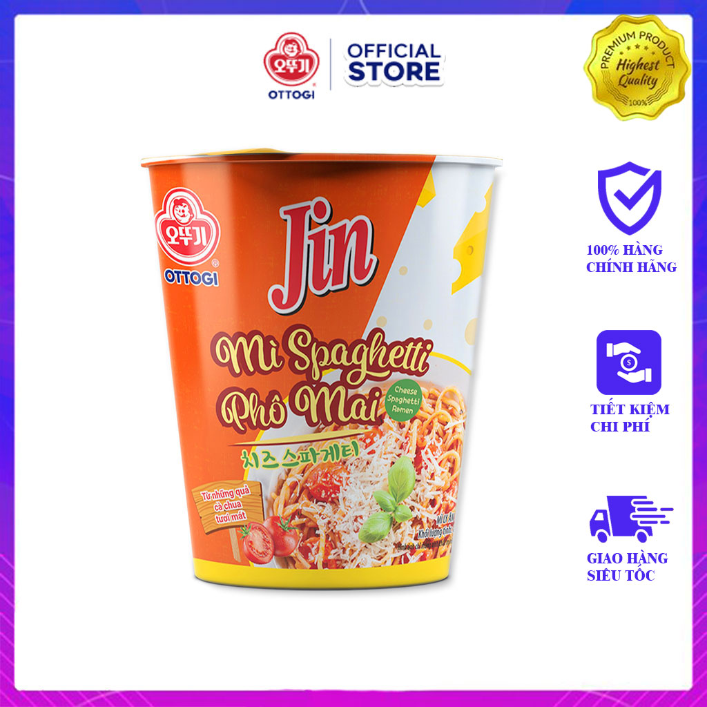 Mì Ly Spaghetti Vị Phô Mai Ottogi 85g