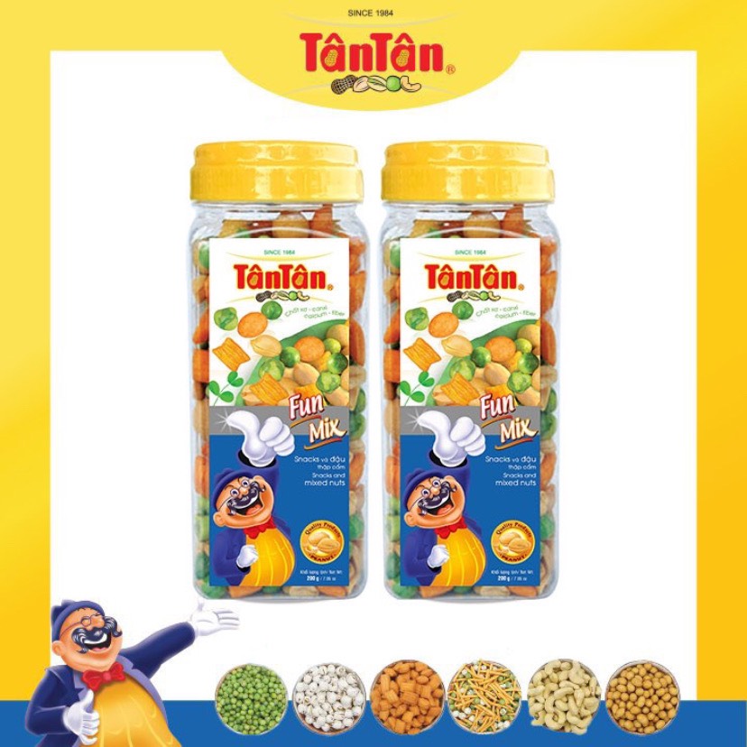 Combo 2 hũ Snack và Đậu Thập cẩm Tân Tân