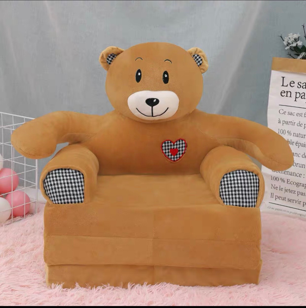 Ghế Sofa Giường - Ghế Lười Hình Thú Cho Bé 3 Tầng (Hàng loại 1) được chọn mẫu