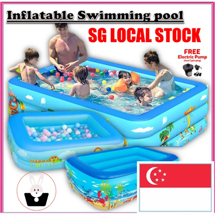 Sg Ready Stocku Inflatable Swimming Pool Kids Pool Baby Pool Baby Swimming Pool Kolam Renang Budak