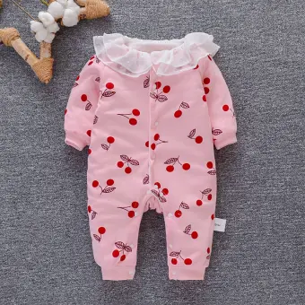 fleece romper baby girl