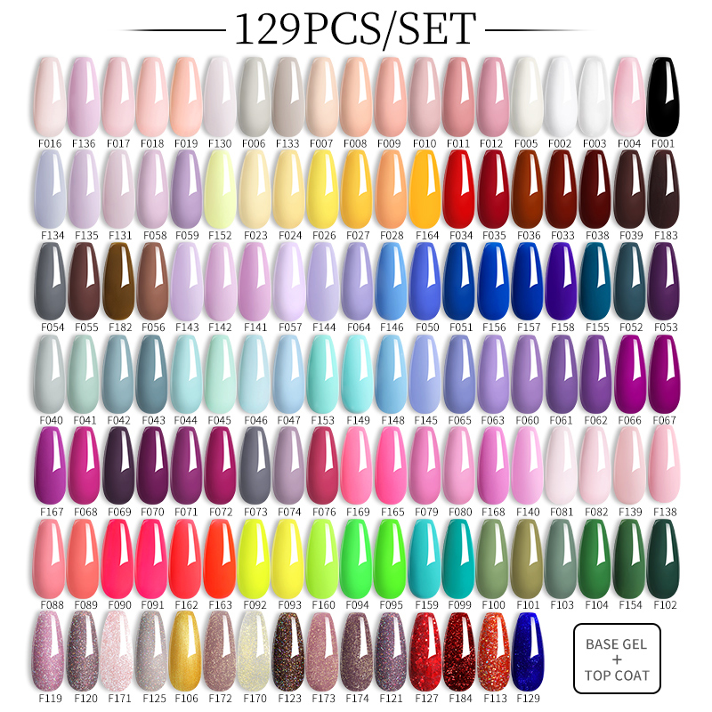 LILYCUTE%2060/66/129PCS/Set%20Gel%20Nail%20Polish%20Set%20Glitter%20Colors%20Nail%20Kit%20Esmaltes%20Semi%20Permanent%20UV%20Gel%20Nail%20Art%20DIY%20Manicure%20Sets%20-%20Image%202