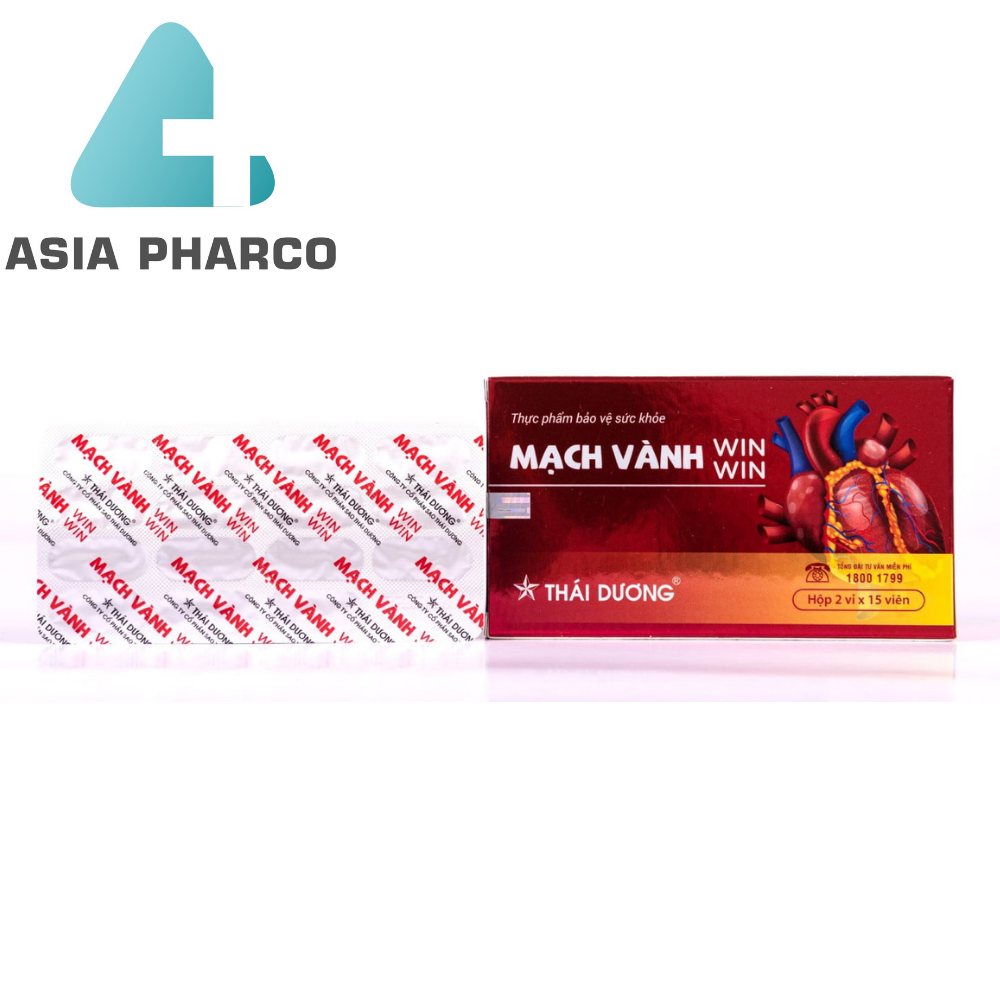 Mạch vành win win lưu thông khí huyết thực phẩm bảo vệ sức khỏe 3 vỉ x15 viên