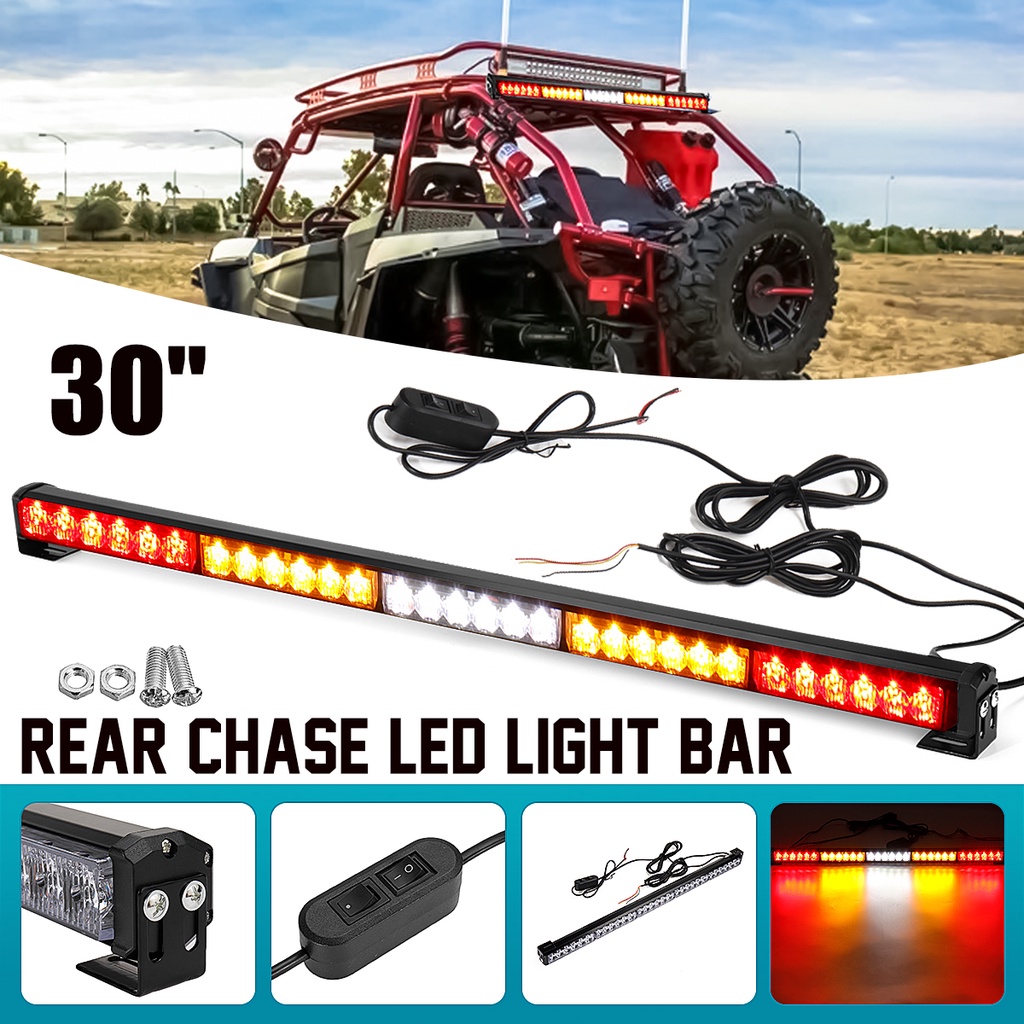 Rear led light bar reverse brake running lamp 36inches slim led light rear led light bar for polaris rzr for buggy utv atv