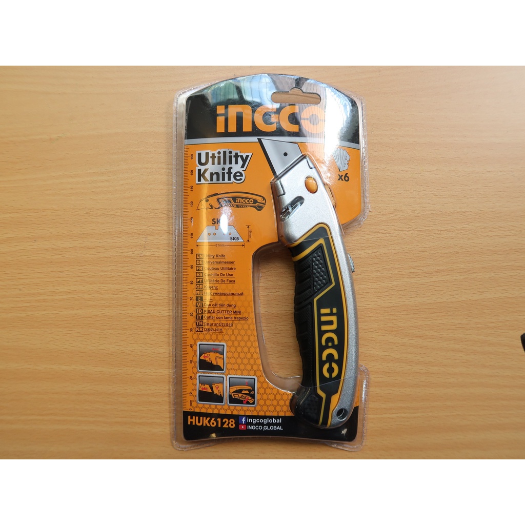 Dao rọc giấy cao cấp INGCO HUK6128
