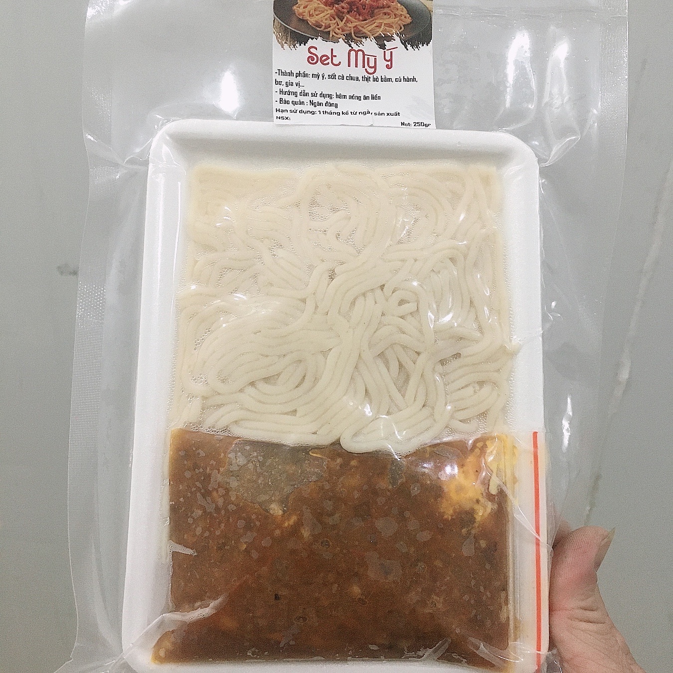 Sét mỳ ý bò bằm 250gr Chỉ giao TPHCM
