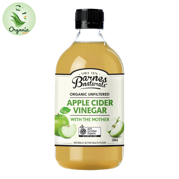 Giấm táo hữu cơ barnes naturals có giấm cái - organic apple cider vinegar - ảnh sản phẩm 2