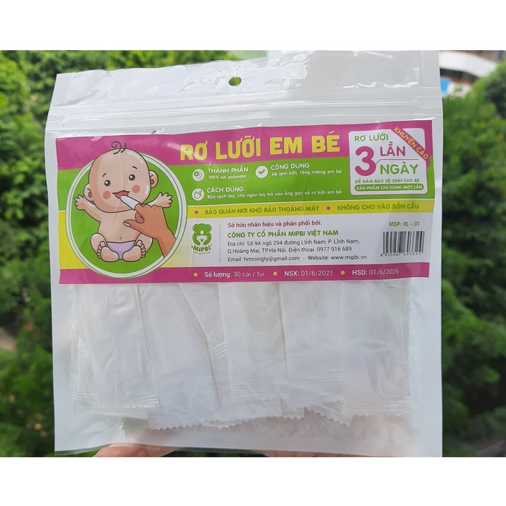 Rơ lưỡi em bé Mipbi
