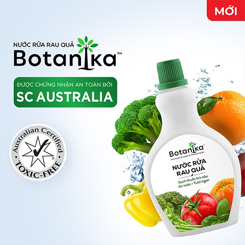 Bộ 2 Nước rửa rau Botanika 500ML