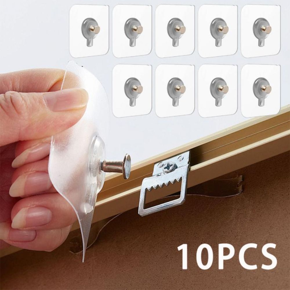 Yyour 10 cái đinh vít treo tường bằng nhựa đinh xuyên thấu không viền móc treo tường dán có thể tháo rời gắn tường không dấu vết dán nhà bếp