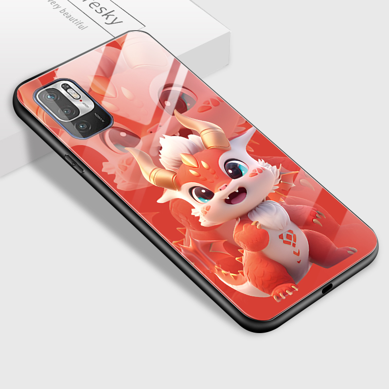 Mop casing for xiaomi poco m3 poco m3 pro poco m3 pro 5g cartoon dragon baby phone case series shell shockproof shell smooth tempered glass mobile phone case