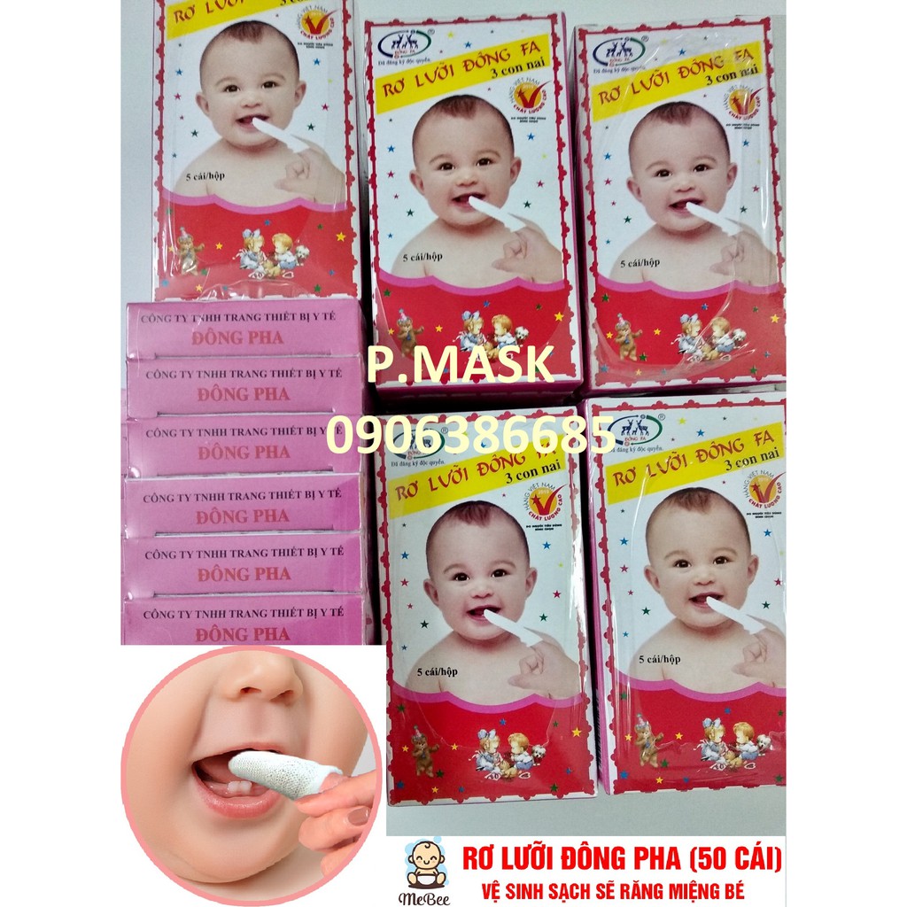 Rơ lưỡi đông pha cho bé 50 cái - đông fa 3 con nai