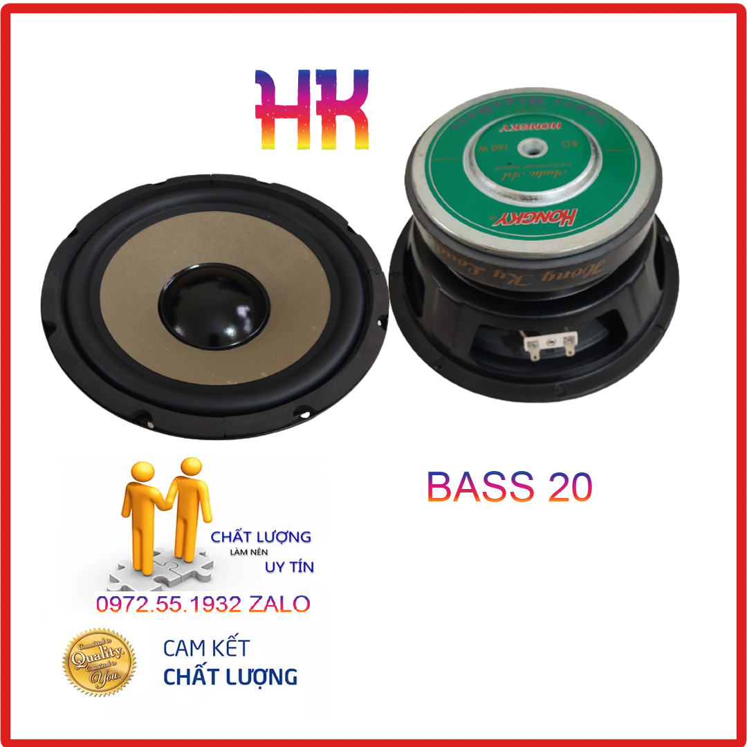 Loa bass 20 màng vàng siêu nhún bass cực mạnh - từ đại 140 - giá 1 chiếc