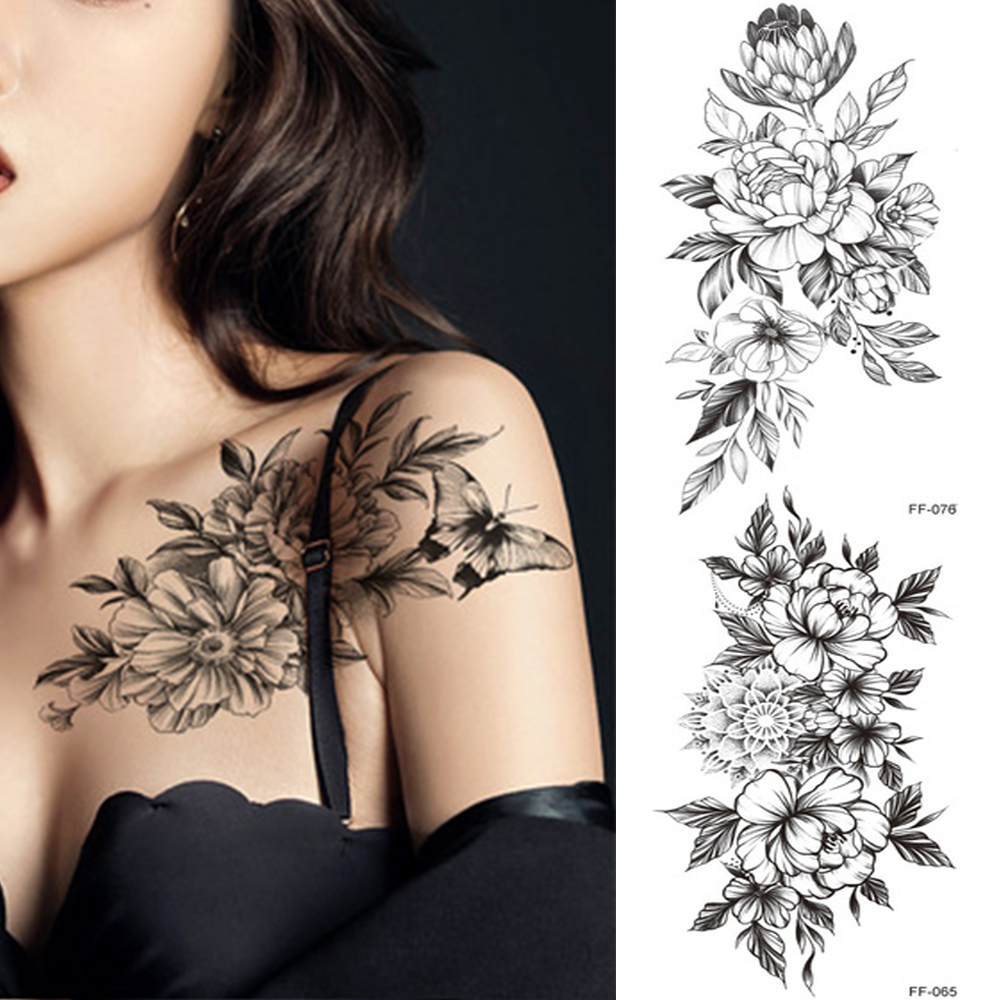 Female Rose Tattoos on Chest - Stylish & Sweet