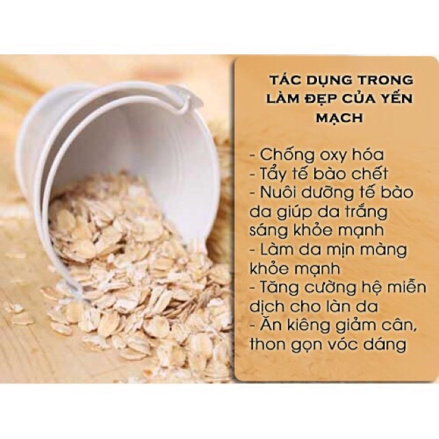 [HCM]Bột Yến Mạch Nguyên Chất Handmade (50G~100G)