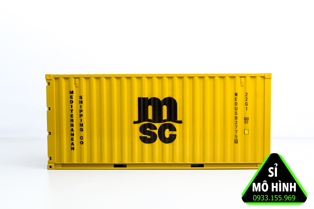 Mô hình thùng container xe đầu kéo 1:24