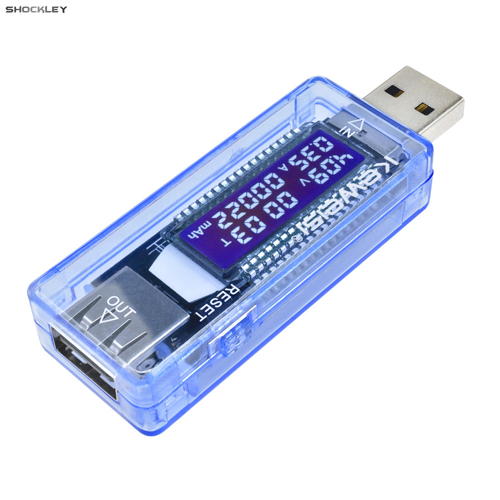Shockley USB Power Meter USB Tester  USB Voltage Meter and Current Tester IPS LCD Display Power Tester Multimeter