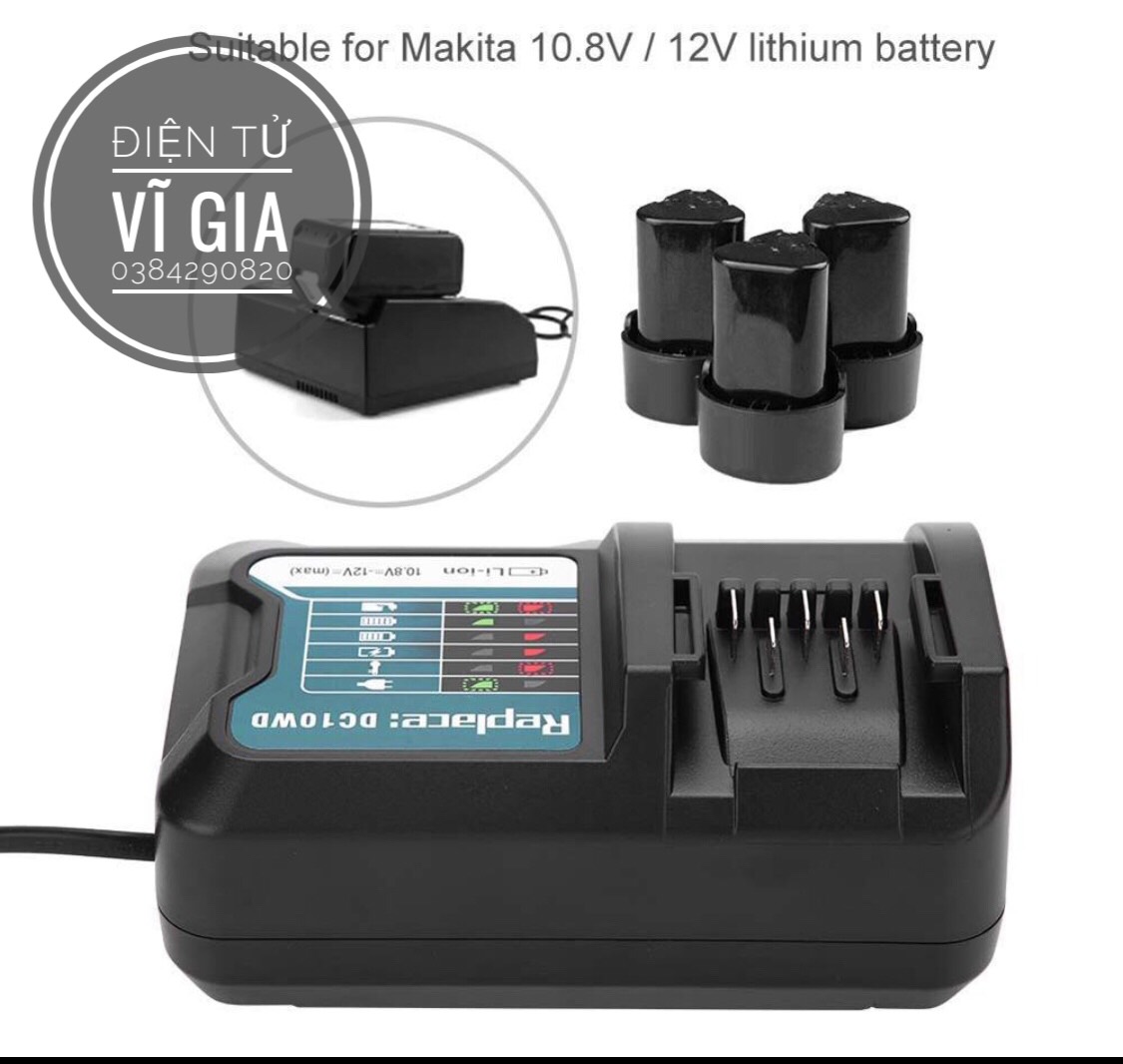 Sạc pin Makita 12V max DC10WD 2A
