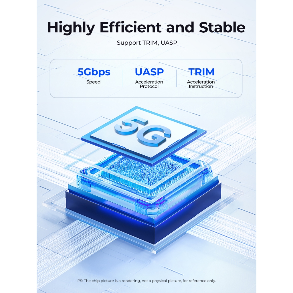 Caixa SSD ORICO mSATA USB 3.1 5Gbps SATA Para Disco Rígido Tipo C Adaptador Compatível Com Windows & Mac OS (TC10)