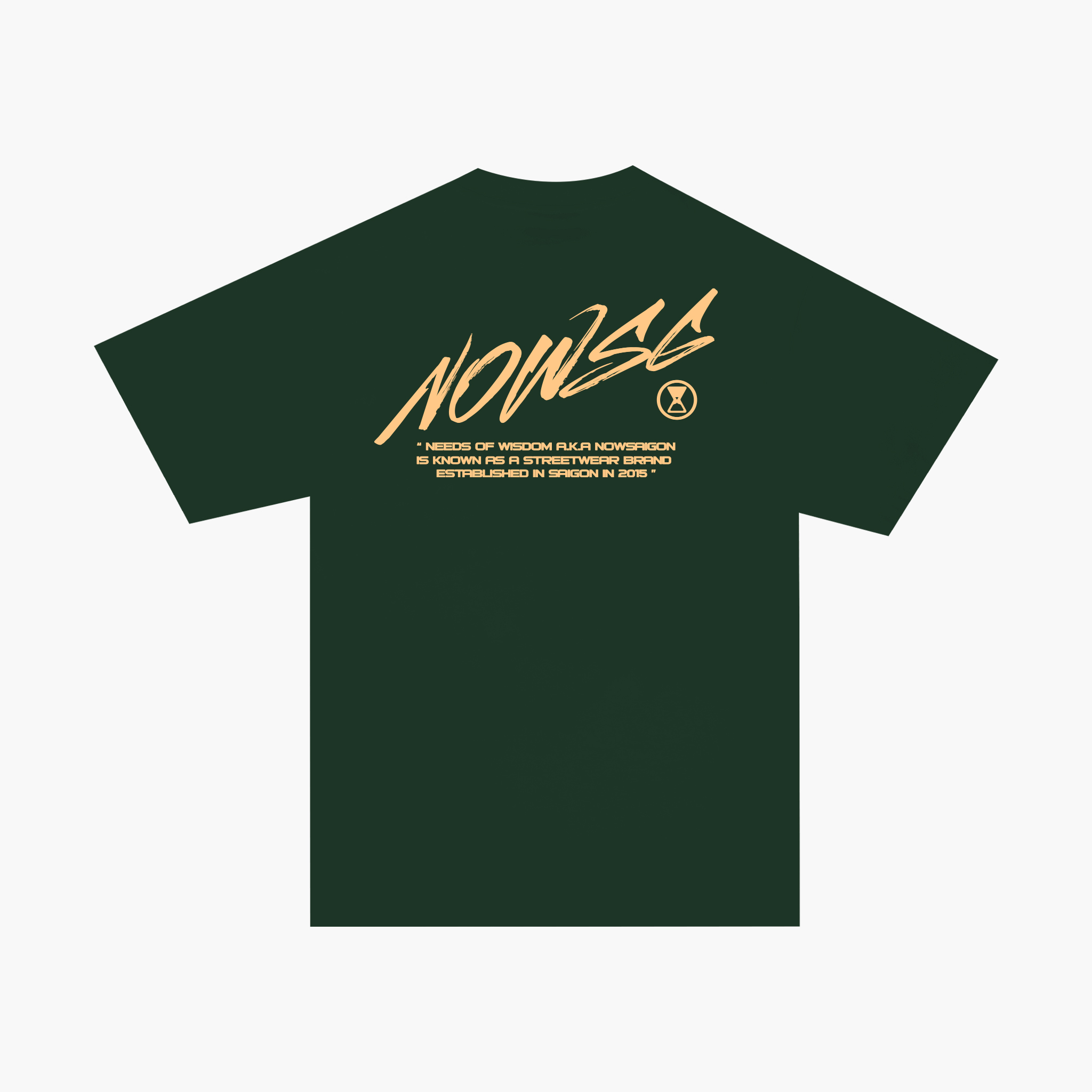 Áo thun NEEDS OF WISDOM Nowsaigon Brush Tee - Green