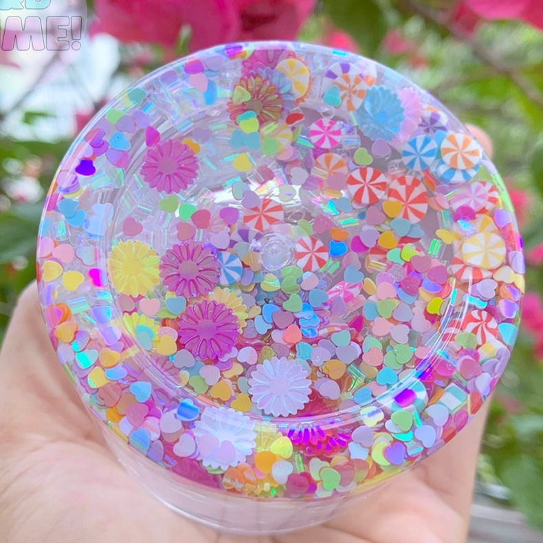 Glitter Clear Slime 200ml - Chất Nhờn Slime Cao Cấp Giúp Thư Giãn