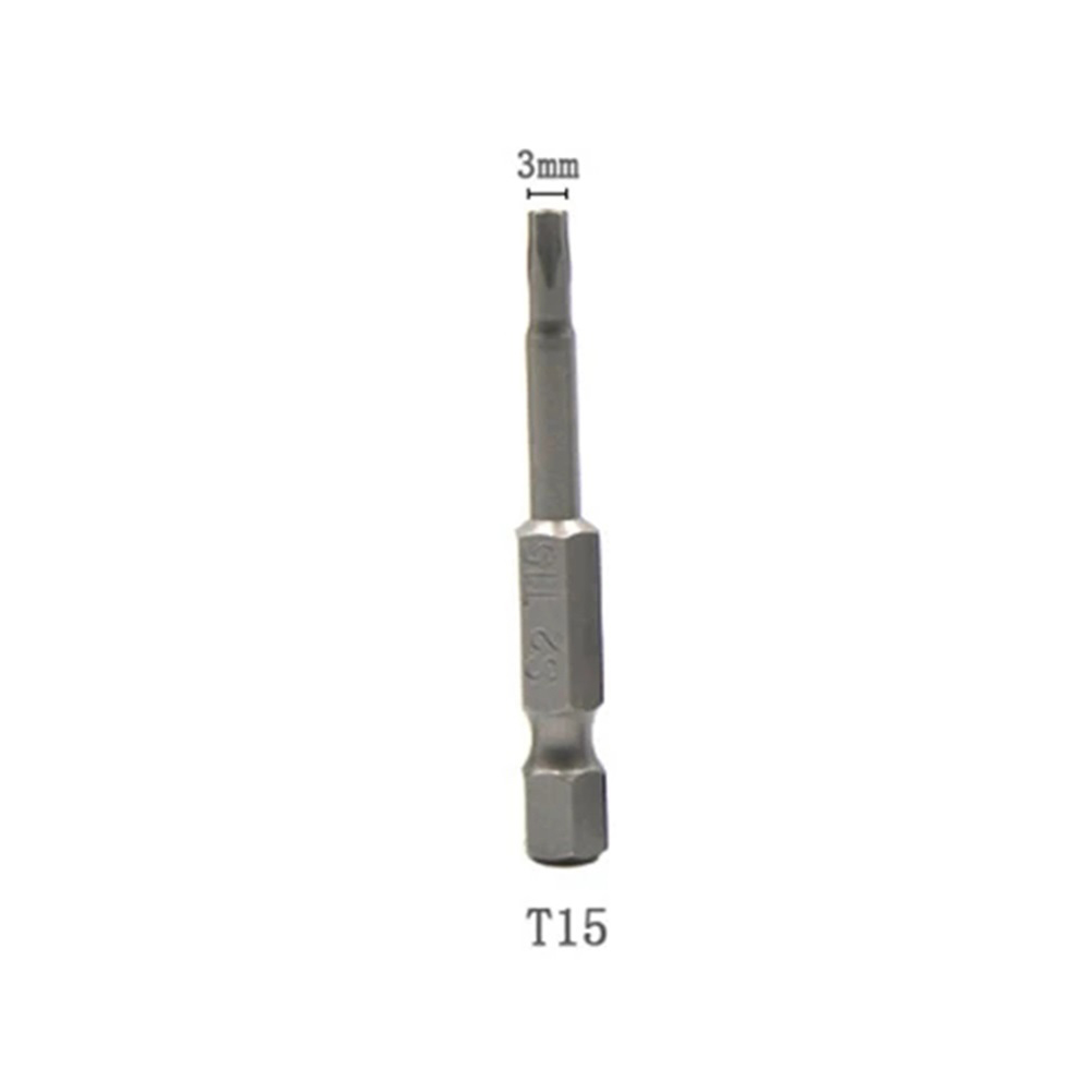 Toolstar 1/7/8pcs 50mm 1/4 hex shank five-point torx screwdrivers bits t10-t40