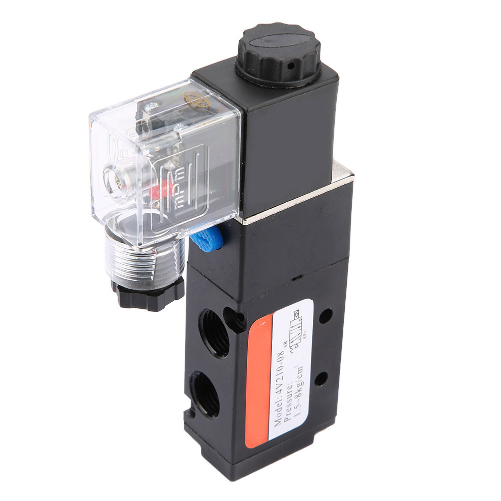 Solenoid G1/4 4V210-08 2 Van điện từ vận hành thí điểm 5 cổng