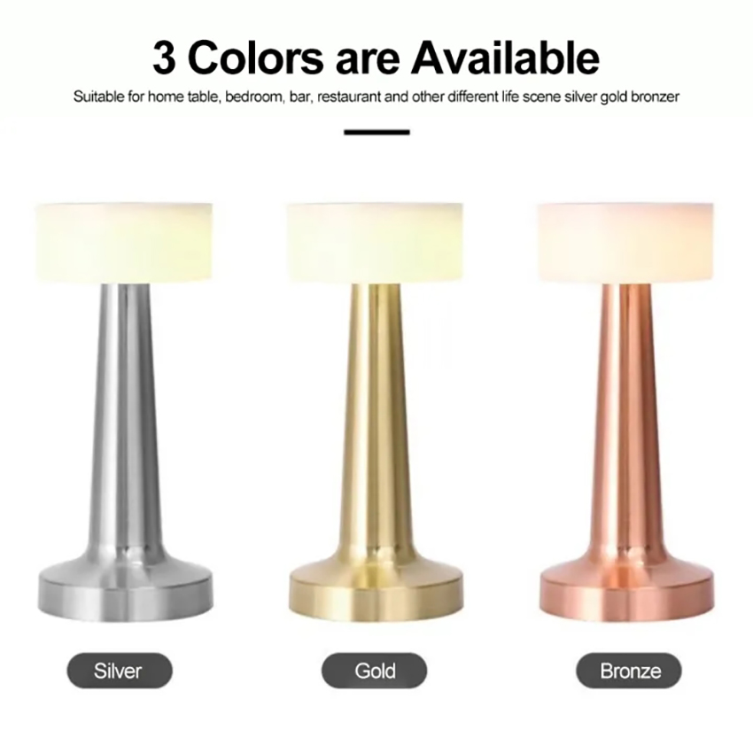 Vimite LED Bar Table Lamp Night Lighting Desktop Light USB Rechargeable Wireless Touch Restaurant Bar Bedroom Decorative Atmosphere Lights