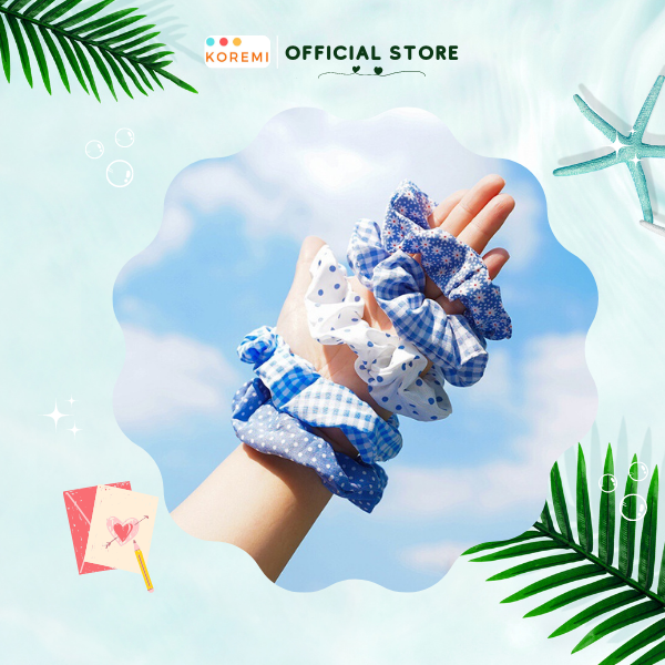 [DEAL HOT] Dây Thun Cột Tóc Scrunchies style Hàn Quốc new trend