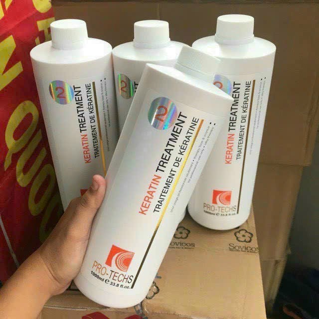 Keratin treatment 2 phục hồi tóc nát, tóc yếu và kẹp thẳng tóc socola 1000ml