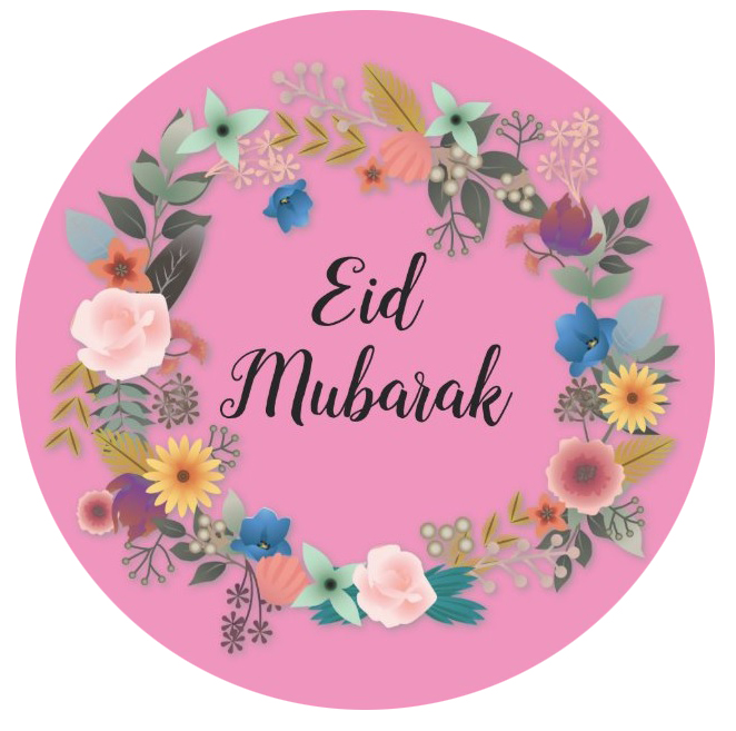 50 Pcs Eid Mubarak Stickers Decoration Gift Item. 