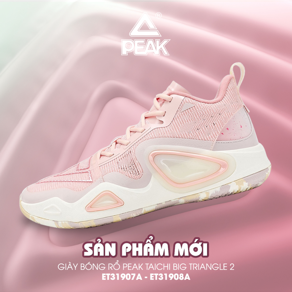 [Nhập code LAZSOCIALMAY giảm 15%] Giày bóng rổ Nam PEAK Taichi Big Triangle 2 ET31907A