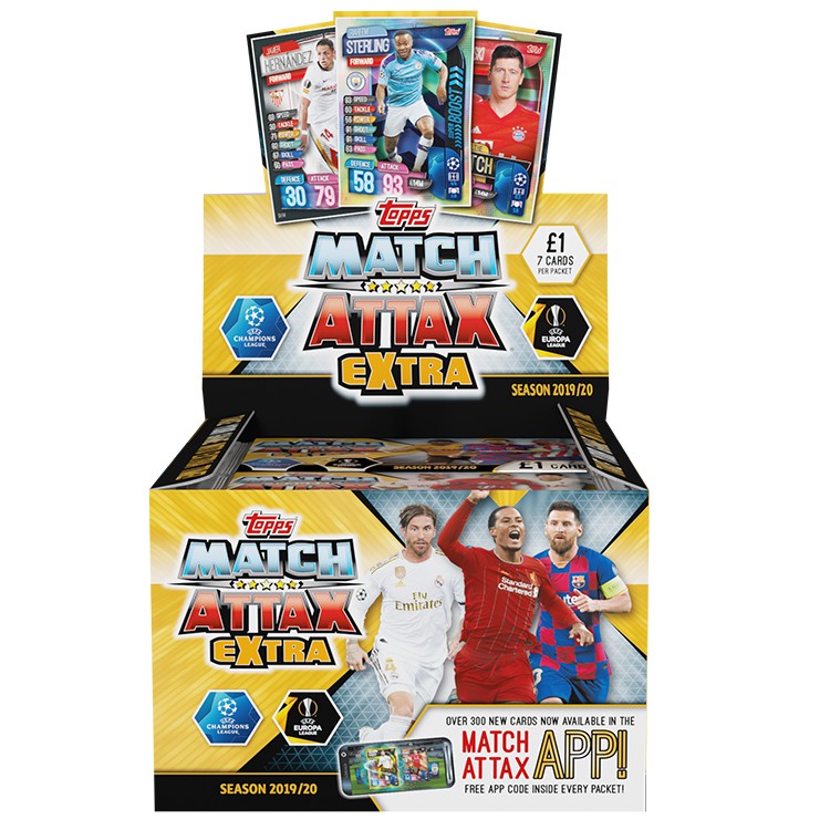 Topps Match Attax Champions League 2019 2020 19/20 Booster Display