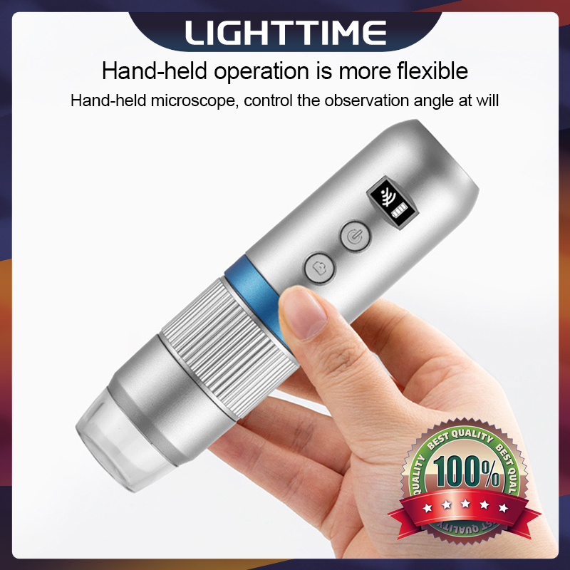 1000X HD 1080P WiFi Video Microscope 8 LED Electronic Digital Wireless Microscope For Android IOS PC Mac LCD Display With Base