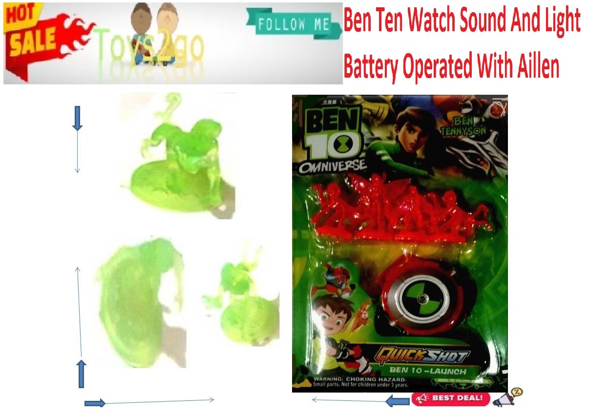 Random colors Ben 10 watch with figure Play set game toy
